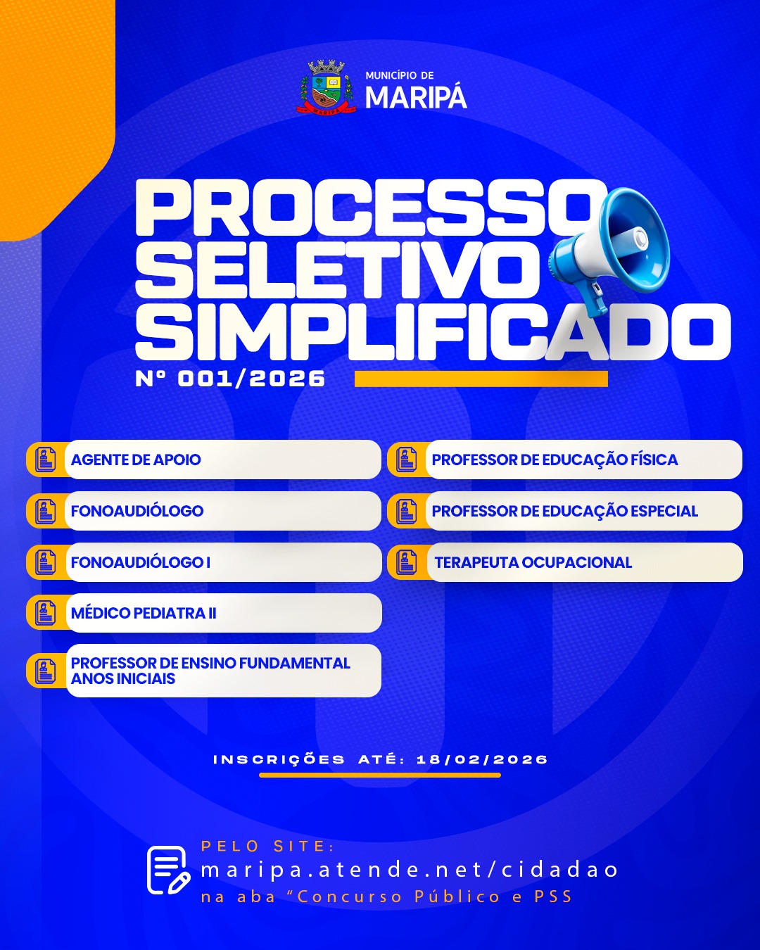 Prefeitura de Maripá abre PSS para várias vagas