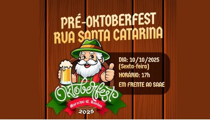 Hoje tem Pré-Oktoberfest na rua Santa Catarina