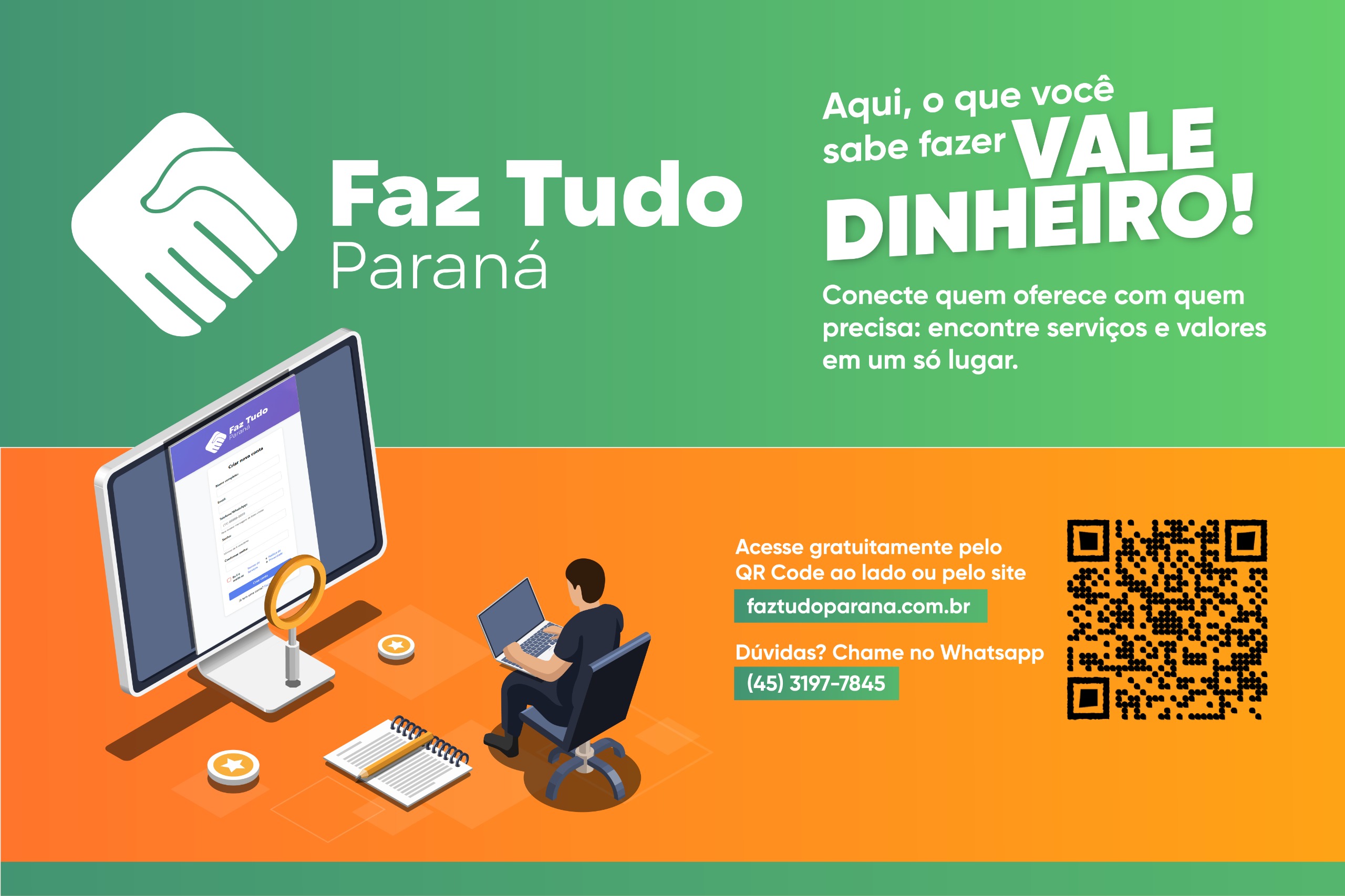 Marechal Rondon e região ganham o aplicativo FazTudoParana que conecta quem oferece com quem precisa. Produtos e Serviços. É DE GRAÇA
