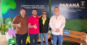 Comitiva rondonense visita Secretaria de Estado do Esporte do Paraná
