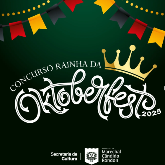 Sete candidatas disputam o título de Rainha da Oktoberfest 2025 em Marechal Cândido Rondon