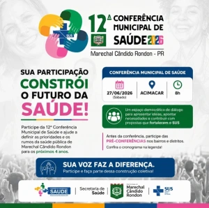 Conferência de Saúde acontece neste sábado em Marechal Cândido Rondon