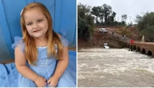 Policia investiga acidente que culminou na morte de menina de 4 anos após carro cair em rio