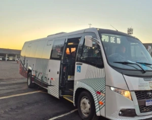 Novo micro-ônibus amplia estrutura para o transporte de atletas e já realiza primeira viagem