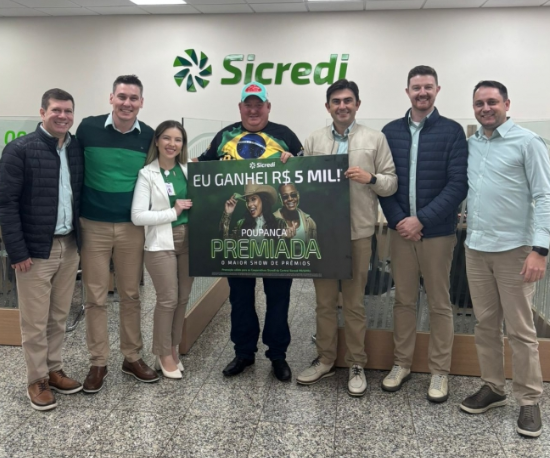 Associado do Sicredi em Marechal Cândido Rondon ganha R$5 mil na campanha Poupança Premiada