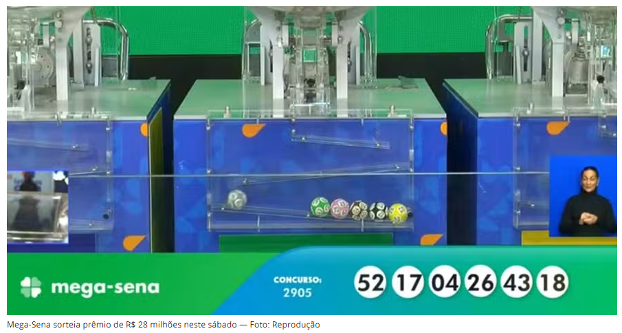 Ninguém acerta dezenas, e prêmio da Mega-Sena acumula em R$ 35 milhões