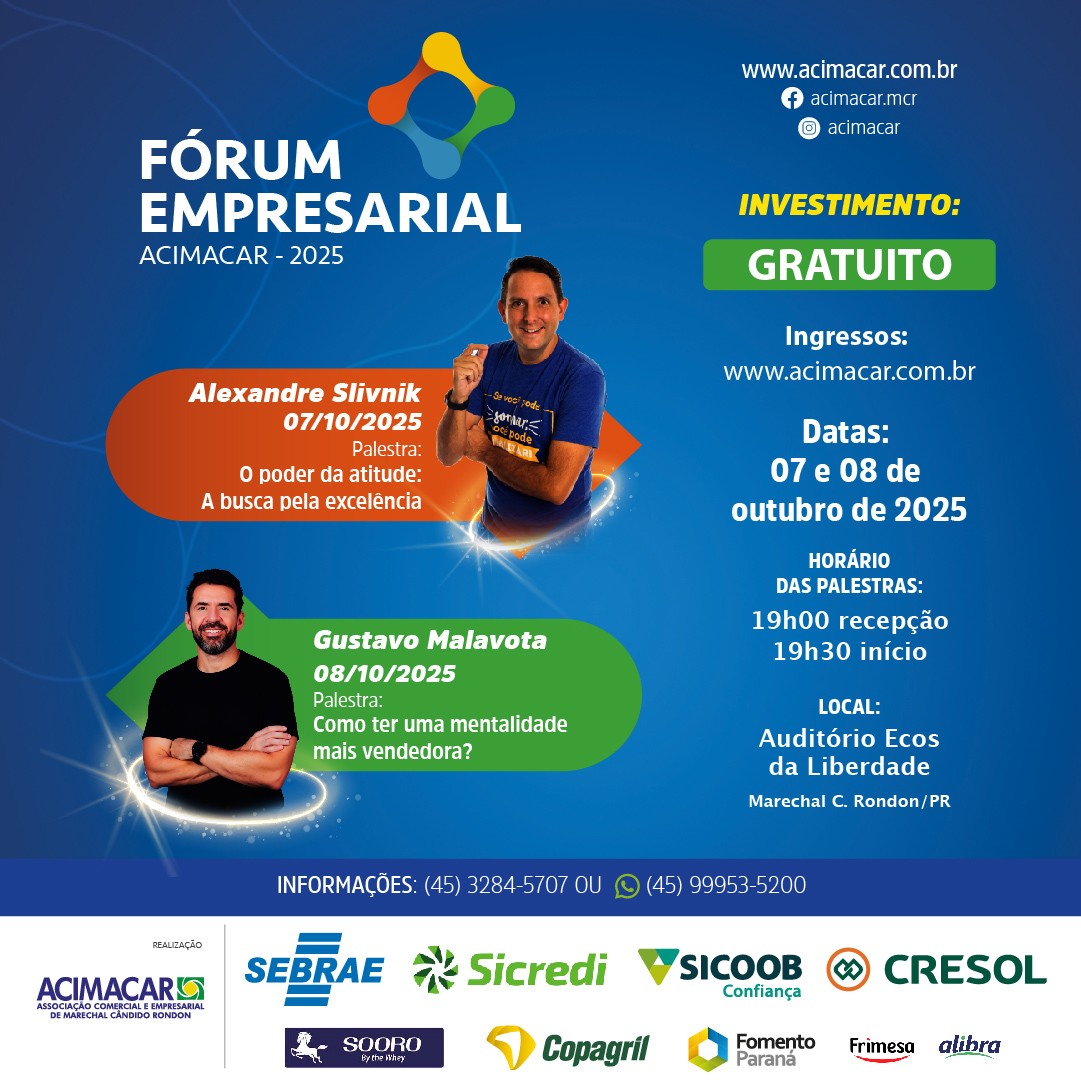 Fórum Empresarial 2025 inspira a encantar clientes e potencializar vendas