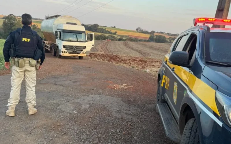 PRF apreende caminhão com 250 mil maços de cigarros em Mal Cândido Rondon