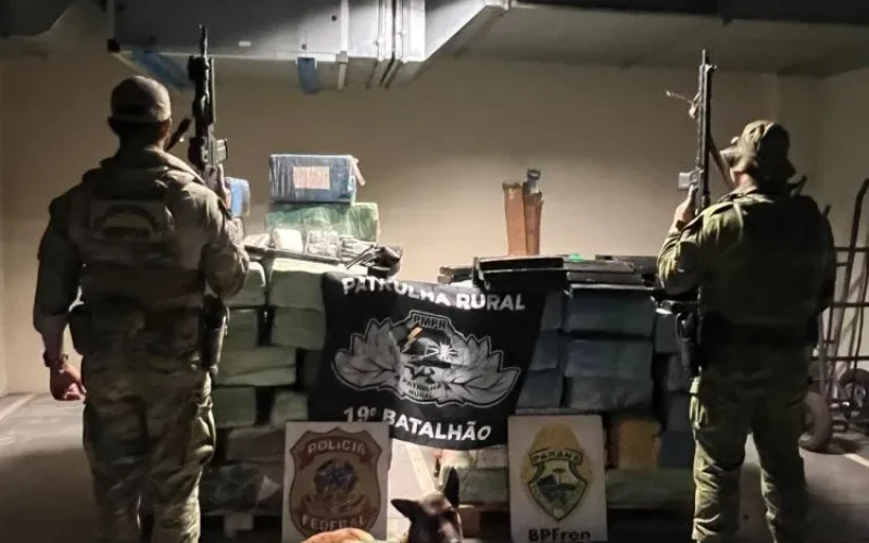 Policia apreende uma tonelada e meia de maconha no interior de Nova Santa Rosa