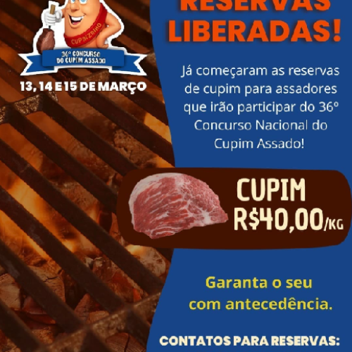 Pato Bragado inicia venda de cupim para o 36º Concurso Nacional do Cupim Assado