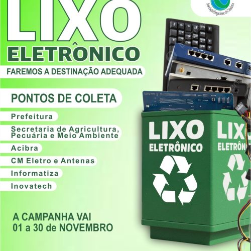 Descarte Consciente, Participe da Campanha de Coleta de Lixo Eletrônico em Pato Bragado!
