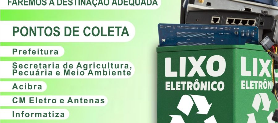 Descarte Consciente, Participe da Campanha de Coleta de Lixo Eletrônico em Pato Bragado!