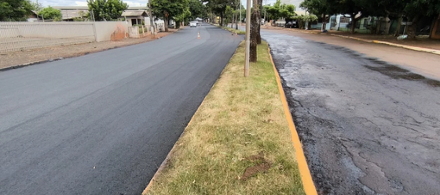 Obras de recape asfáltico no bairro Botafogo continuam