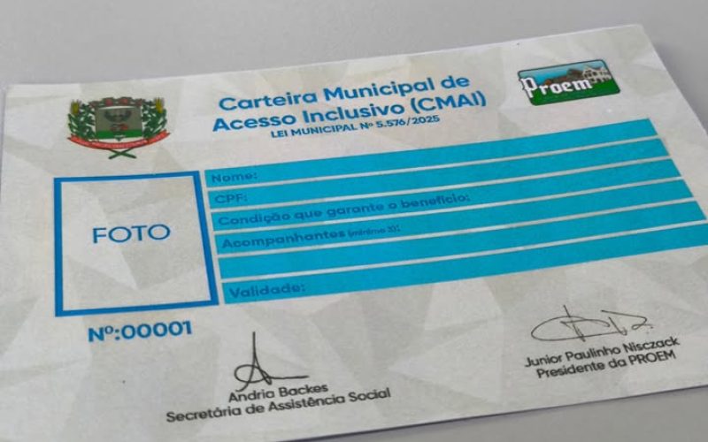 Credenciamento para Carteira Municipal de Acesso Inclusivo acontece de hoje até sexta-feira em Marechal Rondon