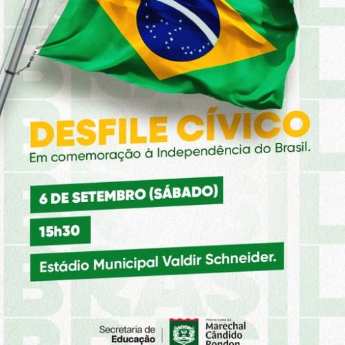 Desfile Cívico acontece neste sábado em Marechal Cândido Rondon