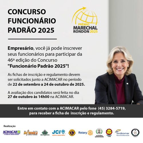 Concurso Funcionário Padrão está com inscrições abertas