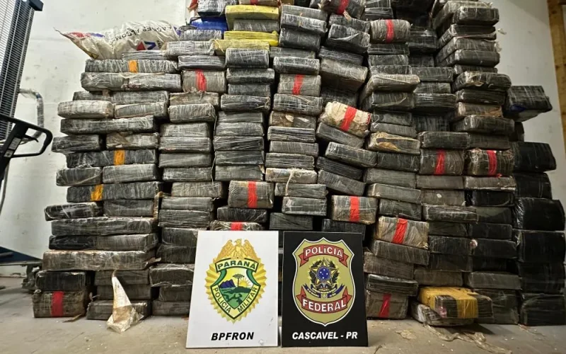 Operação policial apreende mais de 2 toneladas de maconha próximo a Toledo