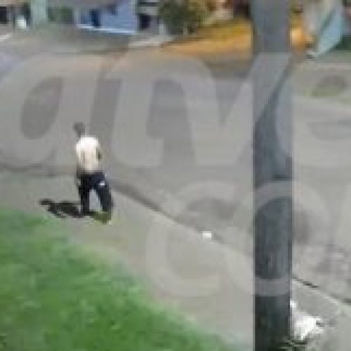 Câmeras flagram momento que homem é morto a pedradas em Cascavel