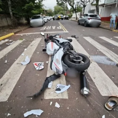 Motociclista vitima de acidente em Toledo morre no hospital