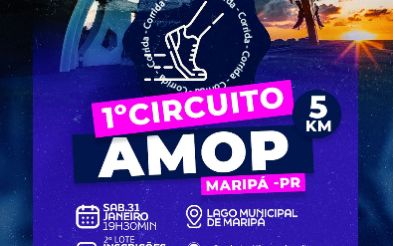 Definida data para o Circuito AMOP de Corrida de Rua — etapa Maripá
