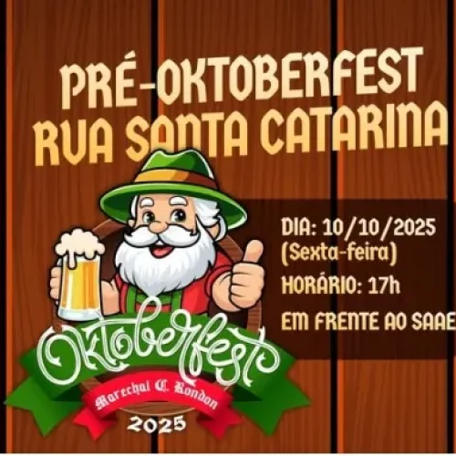 Hoje tem Pré-Oktoberfest na rua Santa Catarina