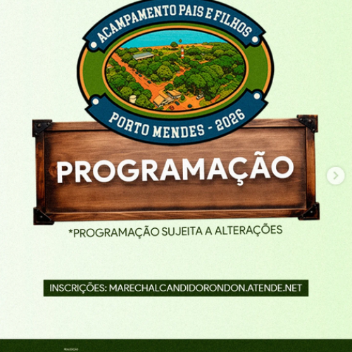 Parque de lazer e turismo de Porto Mendes está sendo preparado para o Acampamento Pais e Filhos 2026