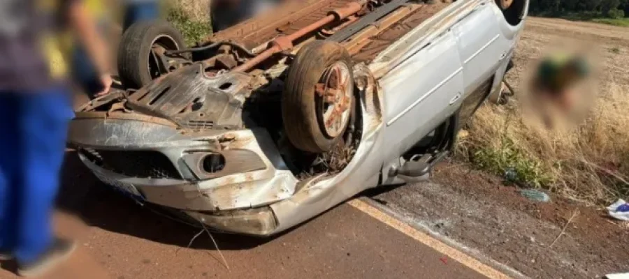Moradores de Porto Mendes se envolvem em acidente no interior de Mercedes