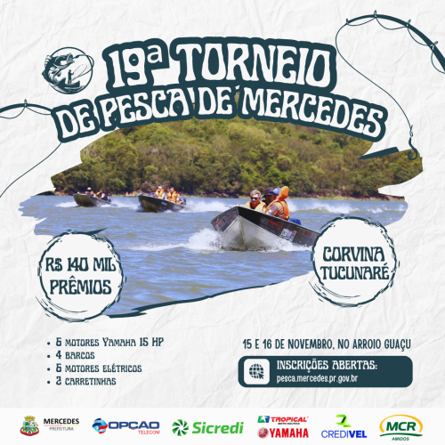Abertas as inscrições para o 19º Torneio Internacional de Pesca em Mercedes