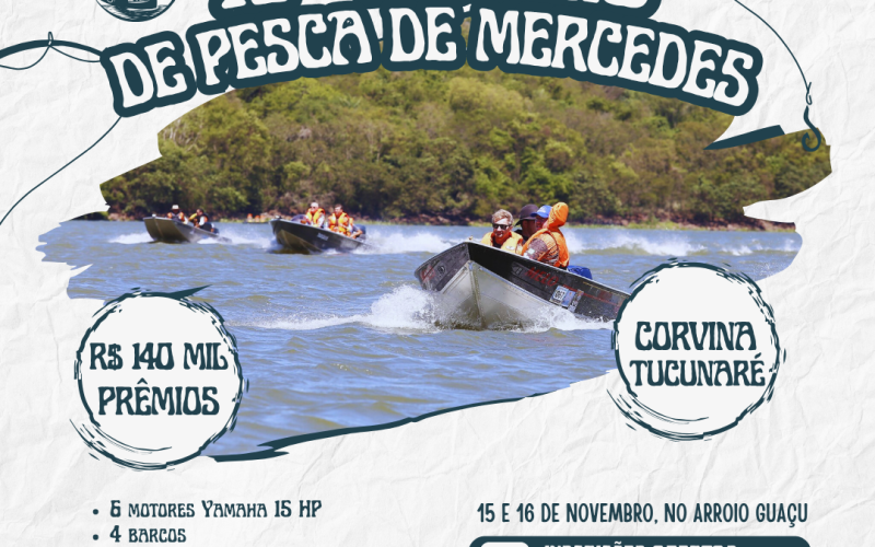 Abertas as inscrições para o 19º Torneio Internacional de Pesca em Mercedes