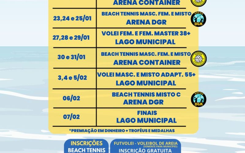 Verão Maior Paraná – Costa Oeste inicia neste sábado (17) em Pato Bragado