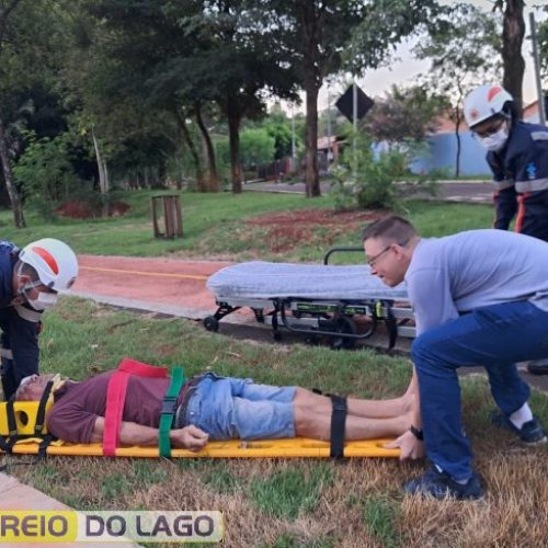 Homem é encontrado ferido às margens da PR-317 após passar a madrugada caído em Santa Helena