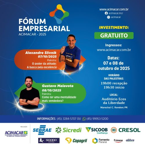 Fórum Empresarial 2025 inspira a encantar clientes e potencializar vendas  