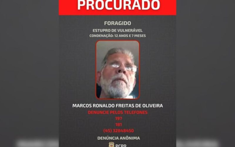 Delegacia de Marechal divulga foto de foragido da Justiça e pede colaboração da comunidade
