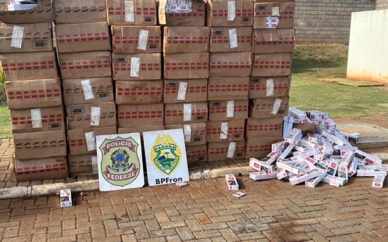 Mais de 2 mil pacotes de cigarros contrabandeados são localizados no interior rondonense