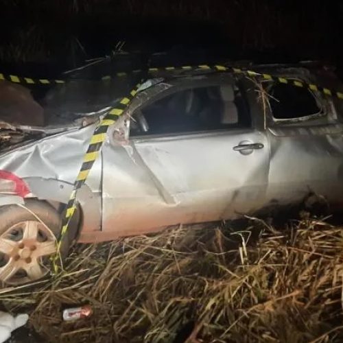 Capotamento faz vitima fatal em Toledo