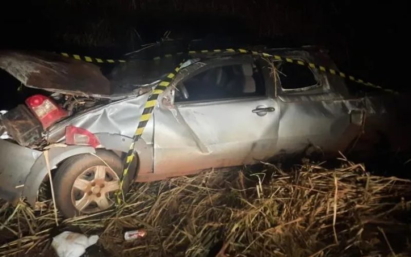Capotamento faz vitima fatal em Toledo