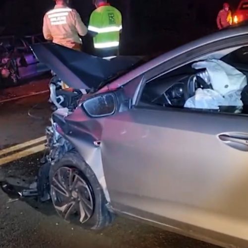 Grave batida frontal deixa seis vítimas na BR-277, em Cascavel
