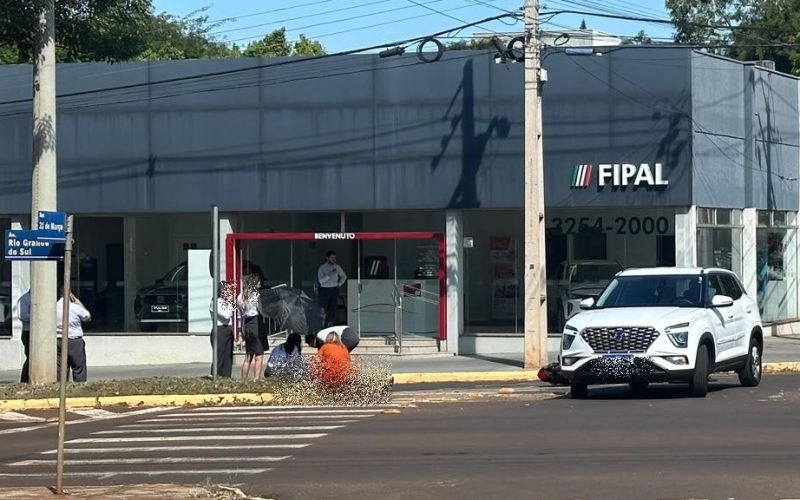 Acidente acaba de ser registrado na Av. Rio Grande do Sul