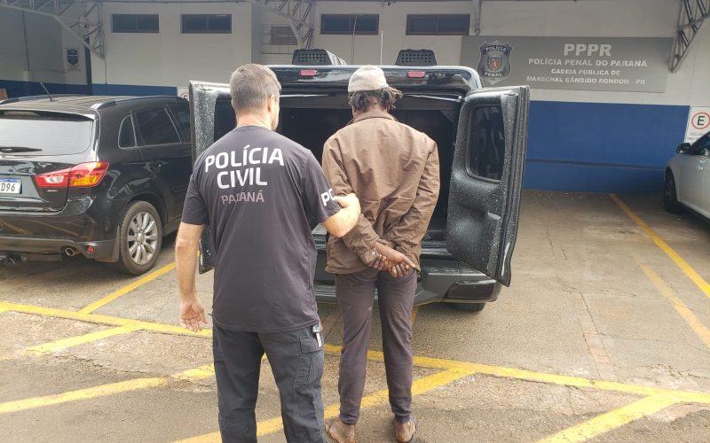 Polícia Civil prende foragido condenado por estupro e outros crimes em Marechal Rondon