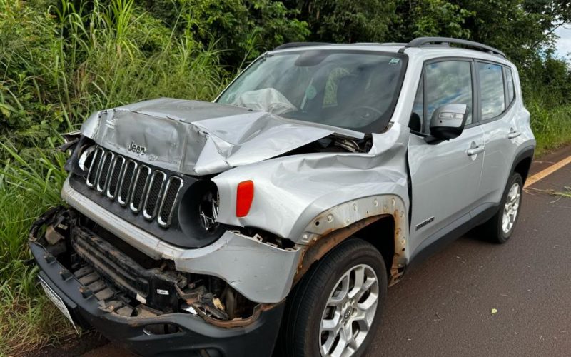 Casal de Nova Santa Rosa se envolve em acidente na PR 491